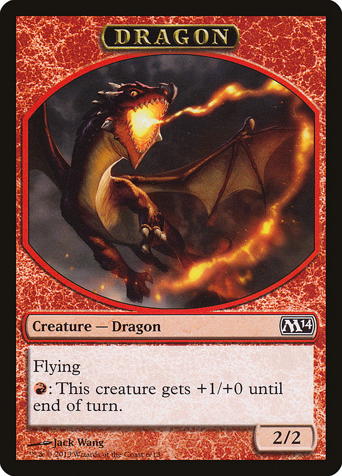 Jeton Dragon [Magic 2014 jetons]