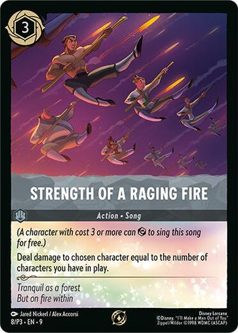 Fuerza de un Fuego Furioso (8/P3) [Cartas Promocionales]