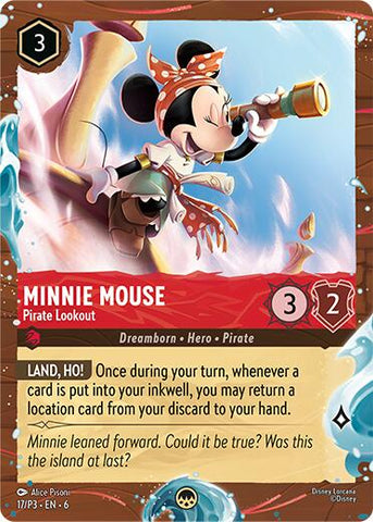 Minnie Mouse - Vigía Pirata (Promoción Disney Cruise) (17/P3) [Cartas promocionales]