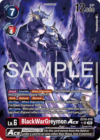 BlackWarGreymon ACE [EX10-010] (Arte Alternativo) [Orden Siniestra]