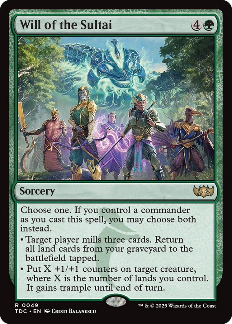 Volonté du Sultai [Commander Tarkir : Tempête draconique]