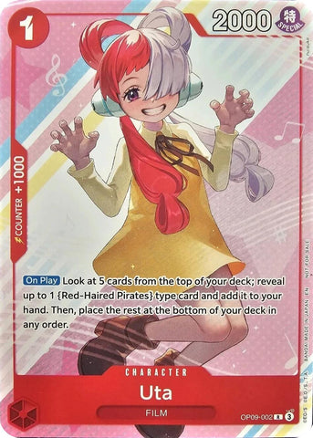 Uta (Paquete de Bienvenida Vol. 2) [Cartas promocionales de One Piece]
