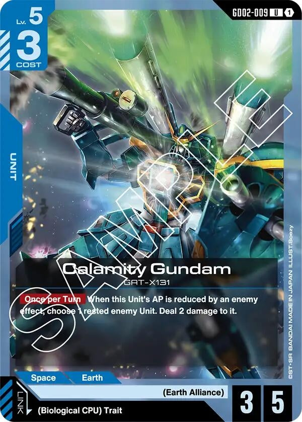 Image for Calamity Gundam (GD02-009) (GD02) - Gundam Card Game