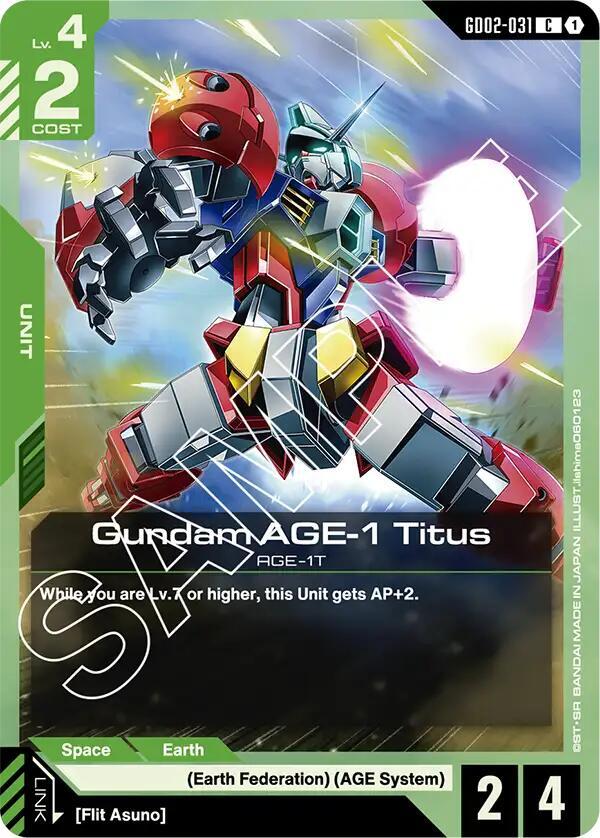 Gundam AGE-1 Titus - Dual Impact (GD02-31)