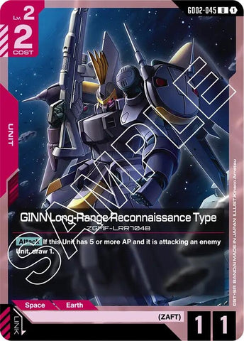 Image for GINN Long-Range Reconnaissance Type (GD02-045) (GD02) - Gundam Card Game