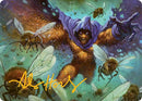 Nuée, Être des abeilles Carte artistique (Signature estampillée or) [Série artistique Spider-Man de Marvel]