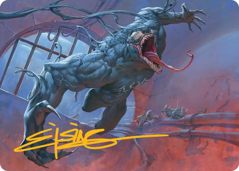 Venom, Le mal déchaîné Carte artistique (Signature estampée or) [Série artistique Marvel's Spider-Man]