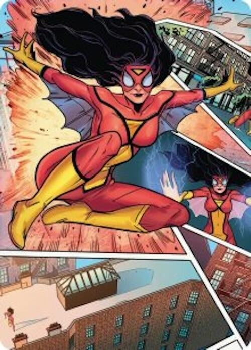 Image for Spider-Woman, Stunning Savior Art Card (51) - Magic: The Gathering