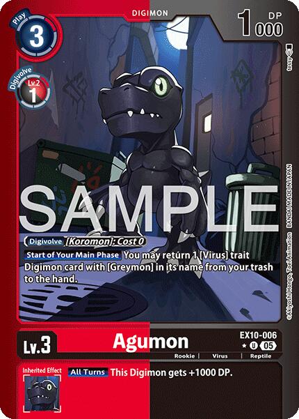 Agumon [EX10-006] (Foil limitée) [Ordre sinistre]