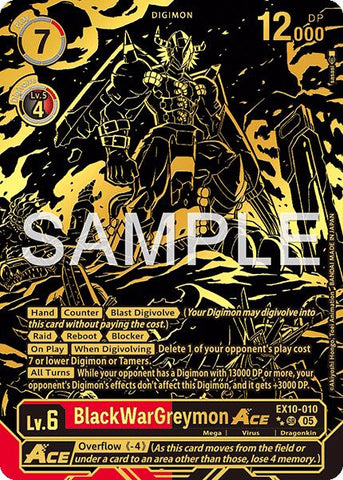 BlackWarGreymon ACE [EX10-010] (Extracción rara) [Orden siniestra]