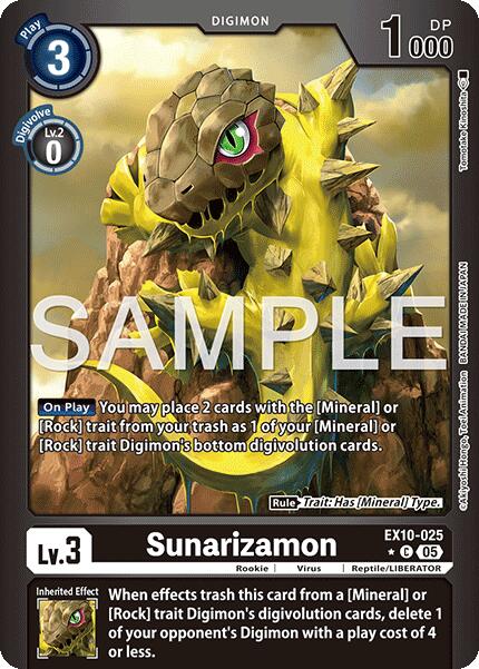 Sunarizamon [EX10-025] (Holo limitée) [Ordre Sinistre]