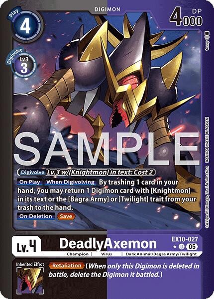 DeadlyAxemon [EX10-027] (Foil Limitée) [Ordre Sinistre]