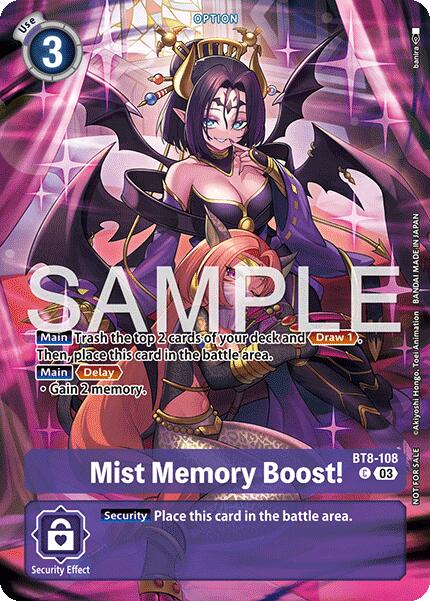 Brume boost mémoire ! [BT8-108] (Pack Légende de l'Ordre Sinistre) [Ordre Sinistre]