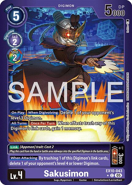 Sakusimon [EX10-043] (Foil limitée) [Ordre sinistre]