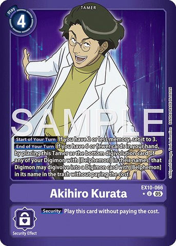 Akihiro Kurata [EX10-066] (Foil limitada) [Orden siniestra]
