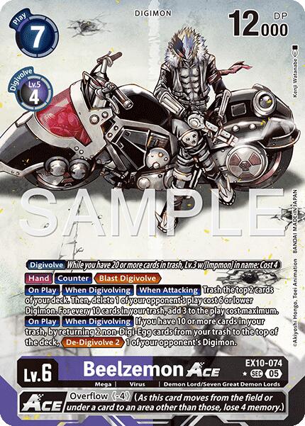 Beelzemon ACE [EX10-074] (Illustration Alternative) [Ordre Sinistre]