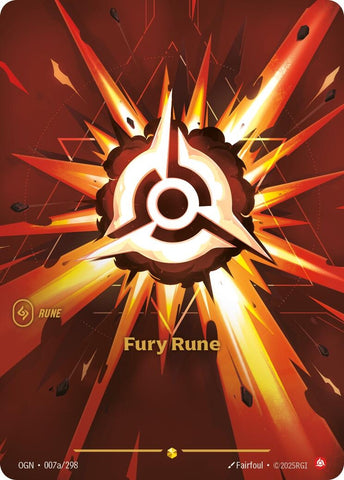 Image for Fury Rune (Alternate Art) (007a/298) (OGN) - Riftbound: League of Legends Trading Card Game