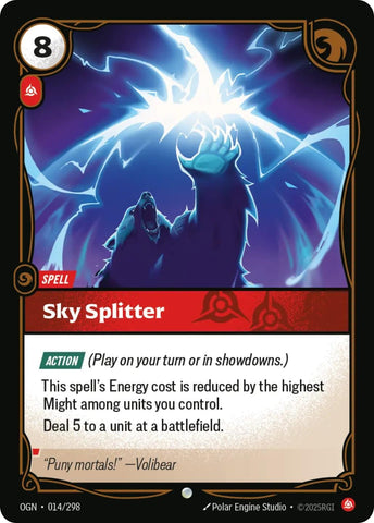 Image for Sky Splitter (014/298) (OGN) - Riftbound: League of Legends Trading Card Game