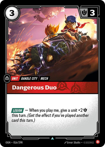 Image for Dangerous Duo (016/298) (OGN) - Riftbound: League of Legends Trading Card Game