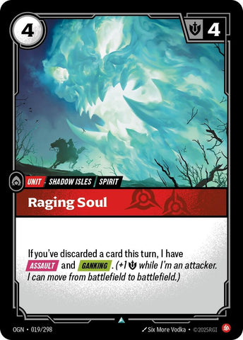 Image for Raging Soul (019/298) (OGN) - Riftbound: League of Legends Trading Card Game
