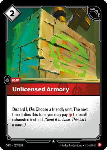 Image for Unlicensed Armory (023/298) (OGN) - Riftbound: League of Legends Trading Card Game