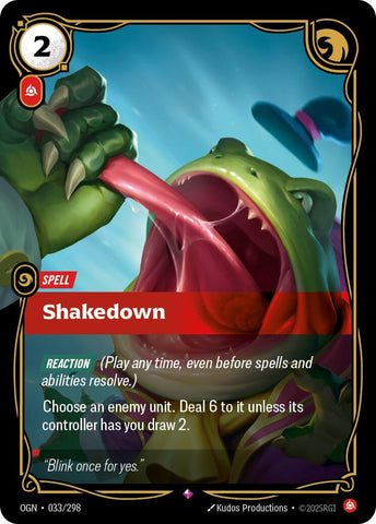 Image for Shakedown (033/298) (OGN) - Riftbound: League of Legends Trading Card Game