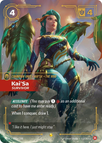Image for Kai'Sa - Survivor (Alternate Art) (039a/298) (OGN) - Riftbound: League of Legends Trading Card Game