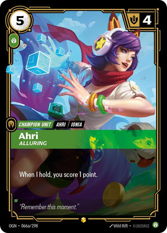 Ahri - Seductora (Arte Alternativo) (066a/298) (OGN)