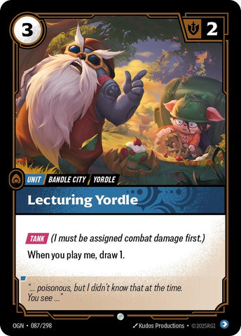 Image for Lecturing Yordle (087/298) (OGN) - Riftbound: League of Legends Trading Card Game