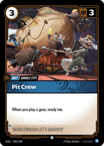 Image for Pit Crew (091/298) (OGN) - Riftbound: League of Legends Trading Card Game