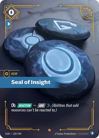 Image for Seal of Insight (120/298) (OGN) - Riftbound: League of Legends Trading Card Game