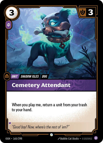 Image for Cemetery Attendant (165/298) (OGN) - Riftbound: League of Legends Trading Card Game