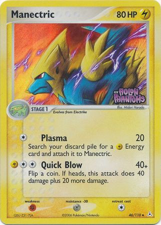 Manectric (46/110) (Estampada) [EX: Holon Phantoms]