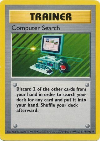Recherche Ordinateur (71/102) [Set de Base Shadowless Illimité]