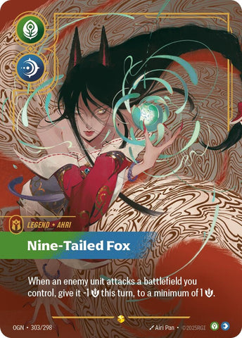 Ahri - Zorra de Nueve Colas (Sobrepoblada) (303/298) (OGN)
