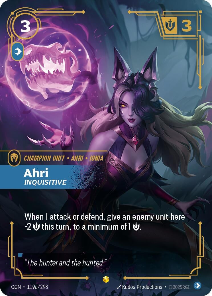 Ahri - Inquisitive (Alternate Art) (119a/298) (OGN)