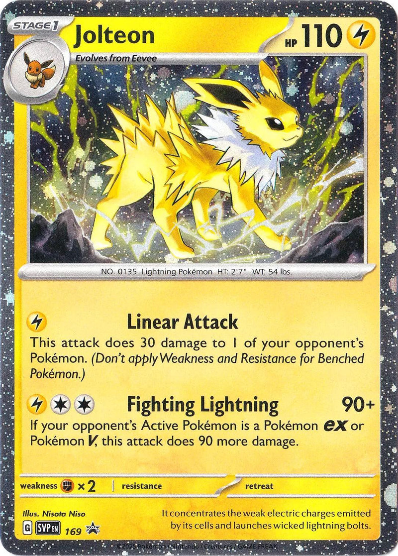 Jolteon (169) (Cosmos Holo) [Escarlata y Púrpura: Promos de Estrella Negra]