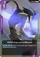 Image for With Iron and Blood (ST05 Release Event) (ST05-013) (GCG-PR) - Gundam Card Game