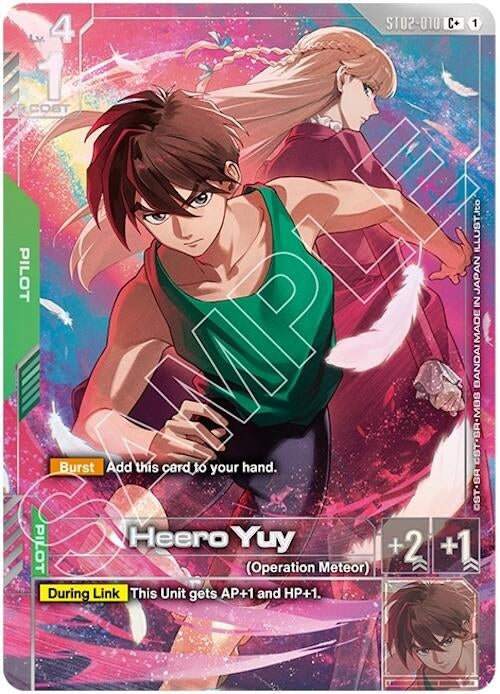 Image for Heero Yuy (C+) (PB01) (ST02-010) (GCG-PR) - Gundam Card Game