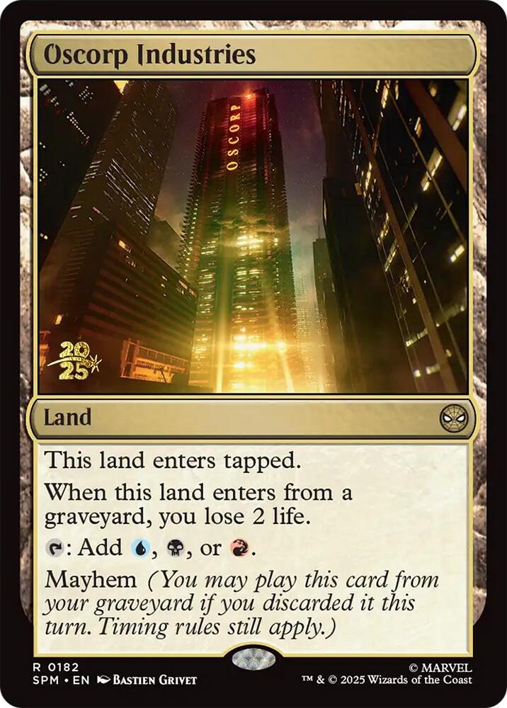 Oscorp Industries [Promociones previas al lanzamiento de Marvel's Spider-Man]
