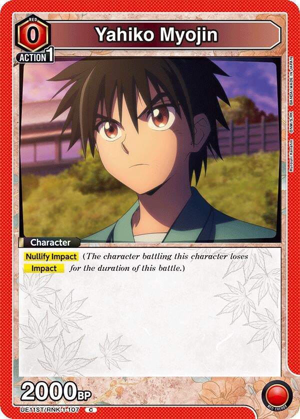 Image for Yahiko Myojin (UE11ST/RNK-1-107) (UE11ST) - Union Arena