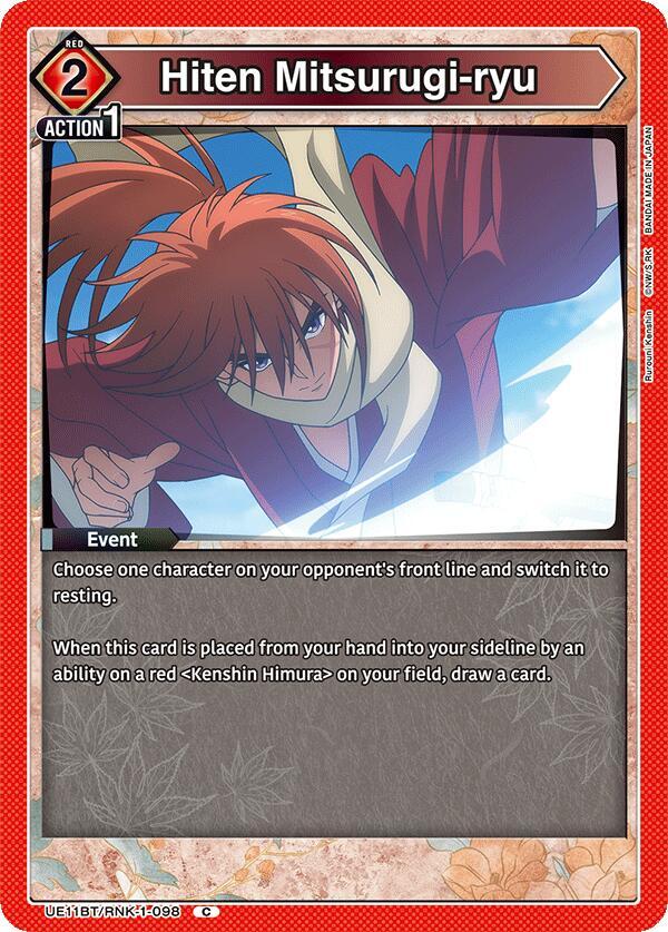 Hiten Mitsurugi-ryu - UE11BT: Rurouni Kenshin (UE11BT-98)
