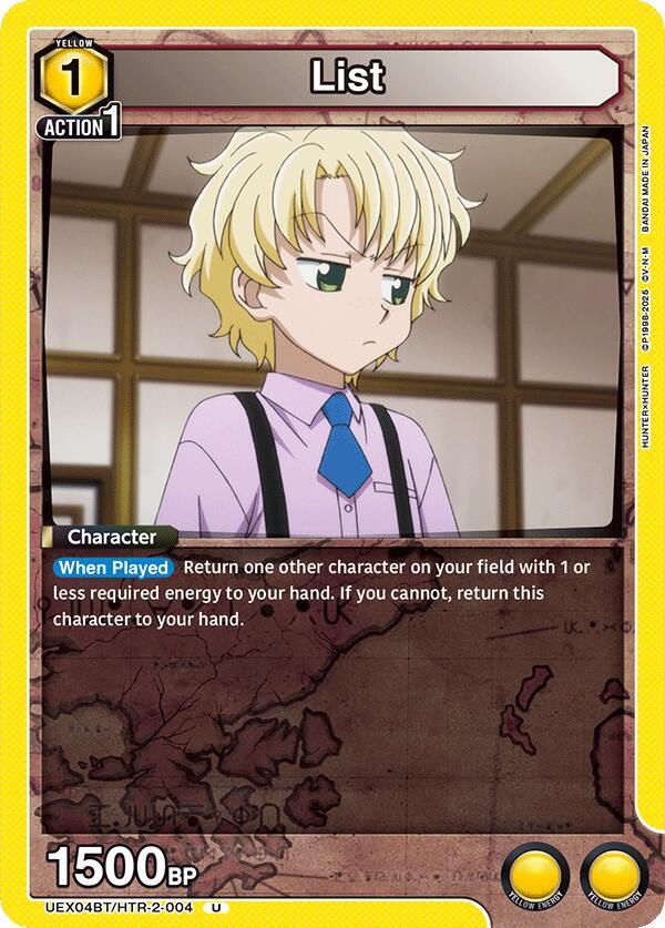 List - UEX04BT: HUNTER X HUNTER Vol.2 (UEX04BT-4)