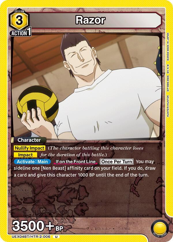 Razor (006) - UEX04BT: HUNTER X HUNTER Vol.2 (UEX04BT)