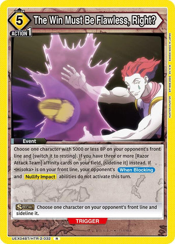 Image for The Win Must Be Flawless, Right? (UEX04BT/HTR-2-032) (UEX04BT) - Union Arena