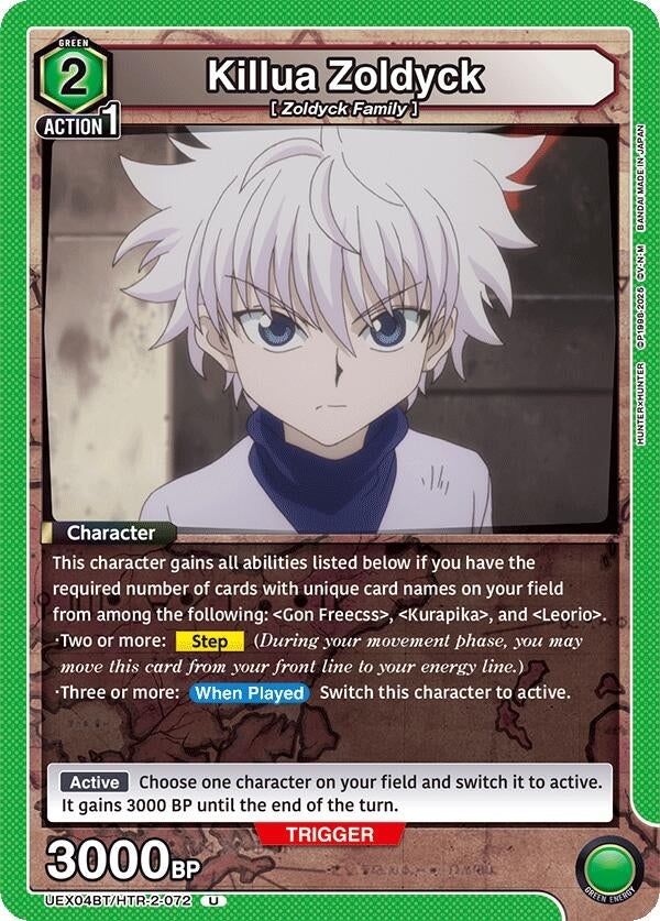 Image for Killua Zoldyck (072) (UEX04BT/HTR-2-072) (UEX04BT) - Union Arena