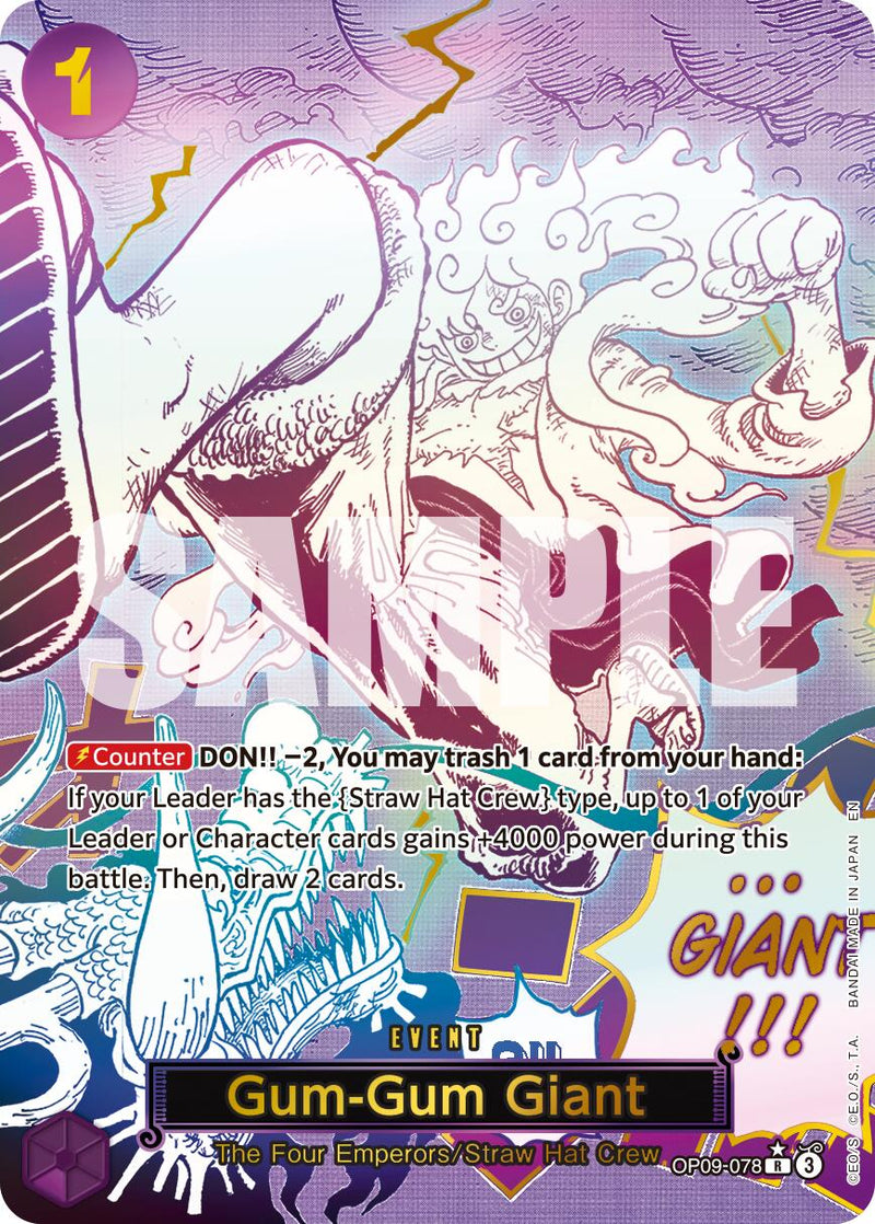 Gum-Gum Géant (Art Alternatif) [Booster Premium -The Best- Vol. 2]