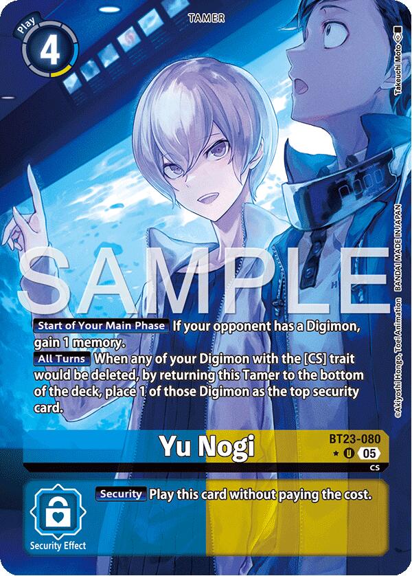 Yu Nogi [BT23-080] (Illustration alternative) [Sommeil des Hackers]