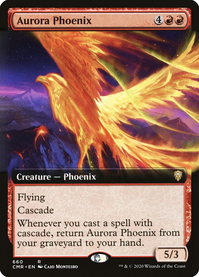 Phénix de l'aurore (Extended Art) [Commander Legends]
