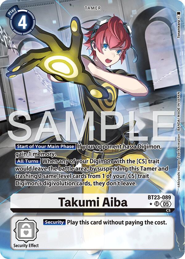 Takumi Aiba [BT23-089] (Illustration alternative) [Sommeil des hackers]